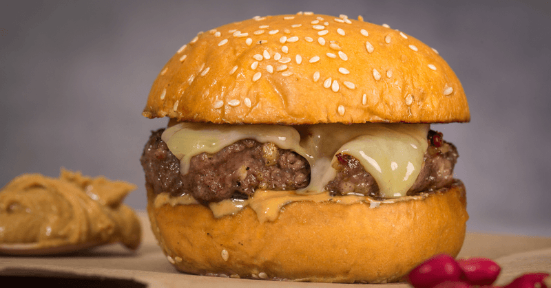 Peanut Butter Bacon Burger