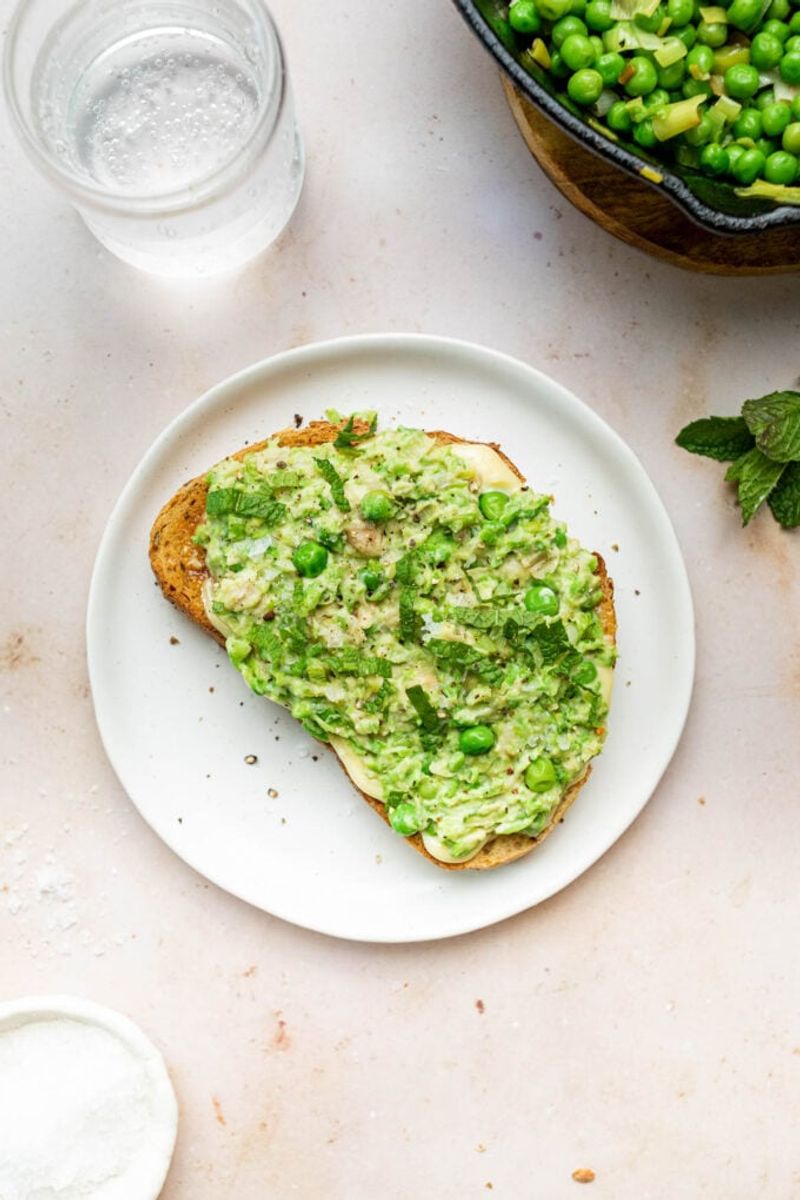 Pea and Mint Smash on Toast