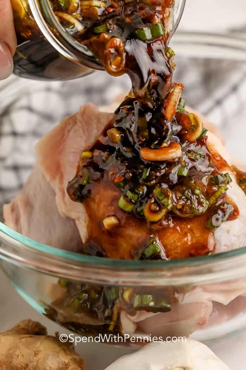 Press Fresh Ginger Into a Marinade for Meat