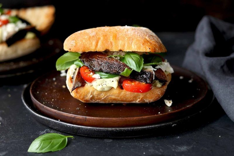 Portobello Mushroom Veggie Burger