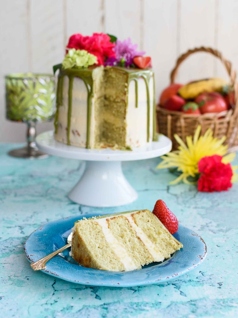 Matcha White Chocolate Cake