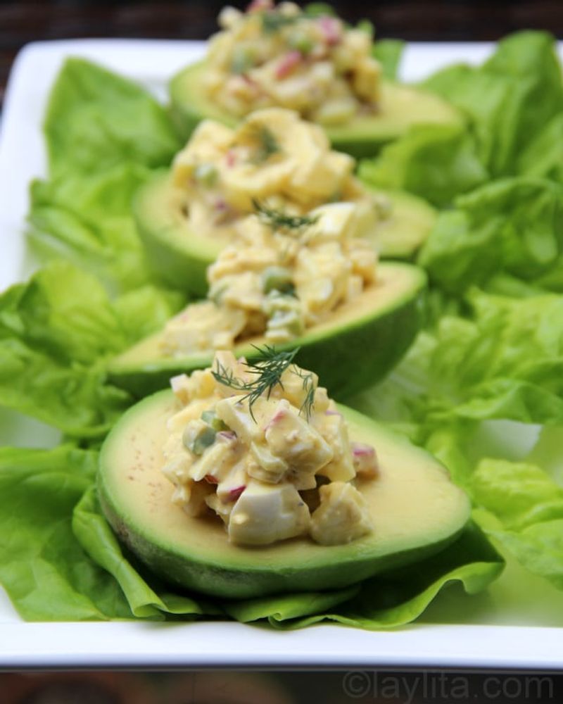 Egg Salad Stuffed Avocados