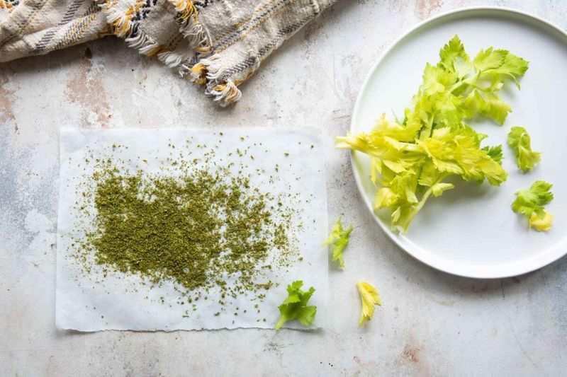 Celery Seed Seasoning Made From Dried Stalks