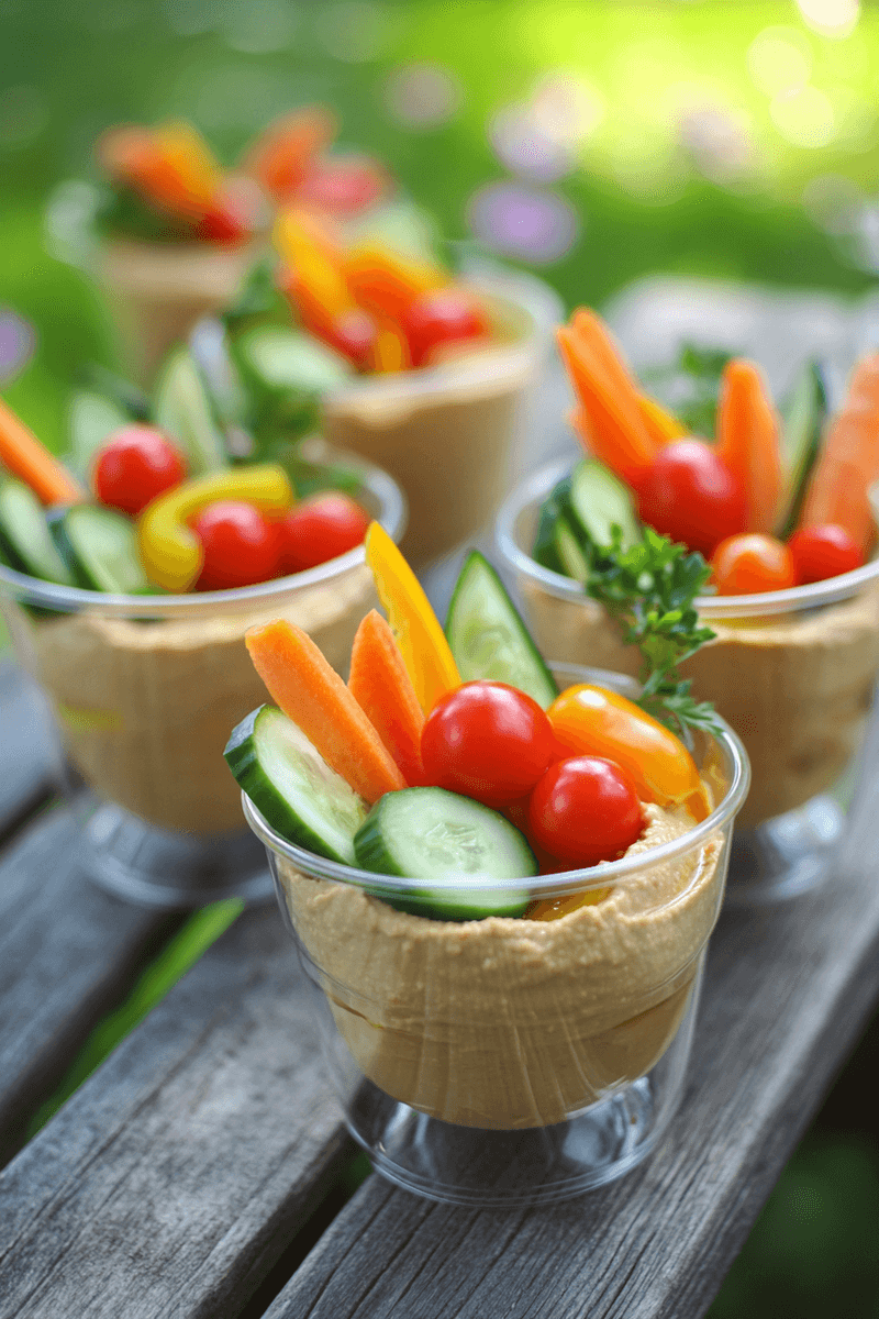 Hummus and Veggie Cups