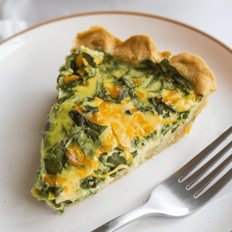 Spinach and Cheese Quiche