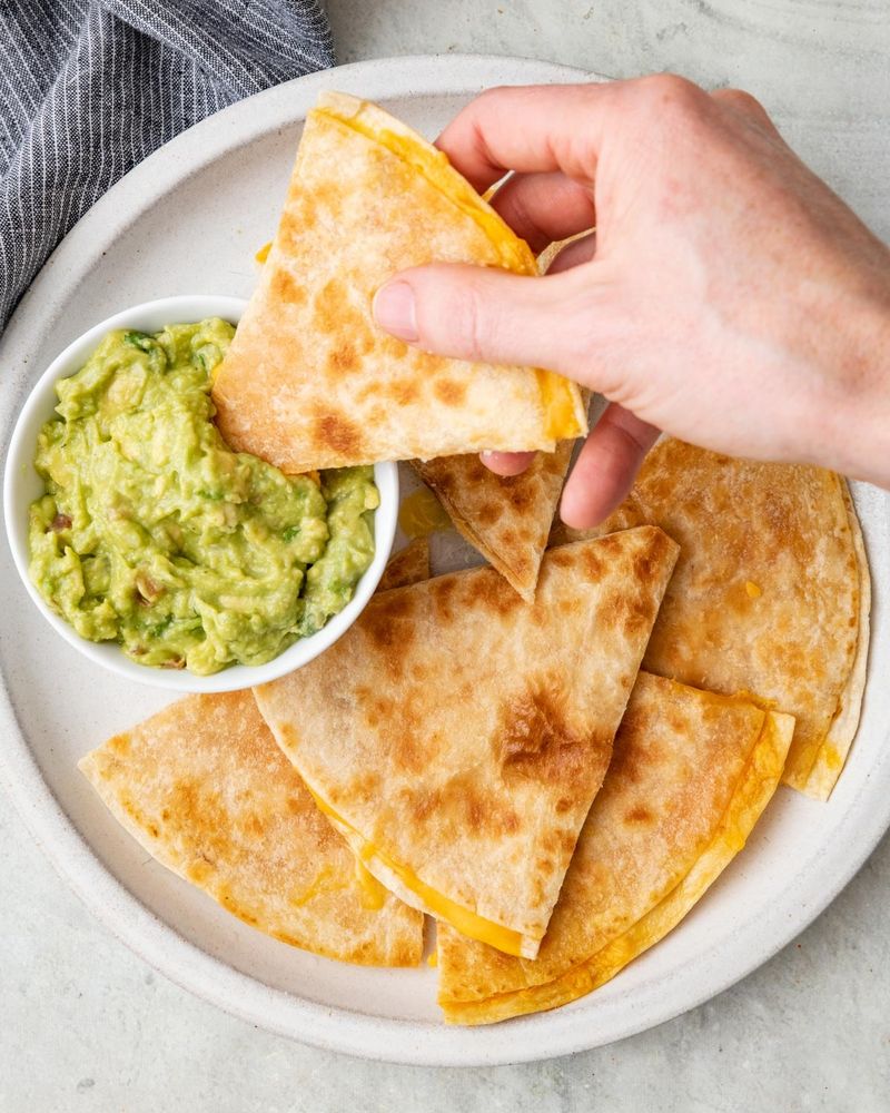 Quesadillas with Leftover Cheese