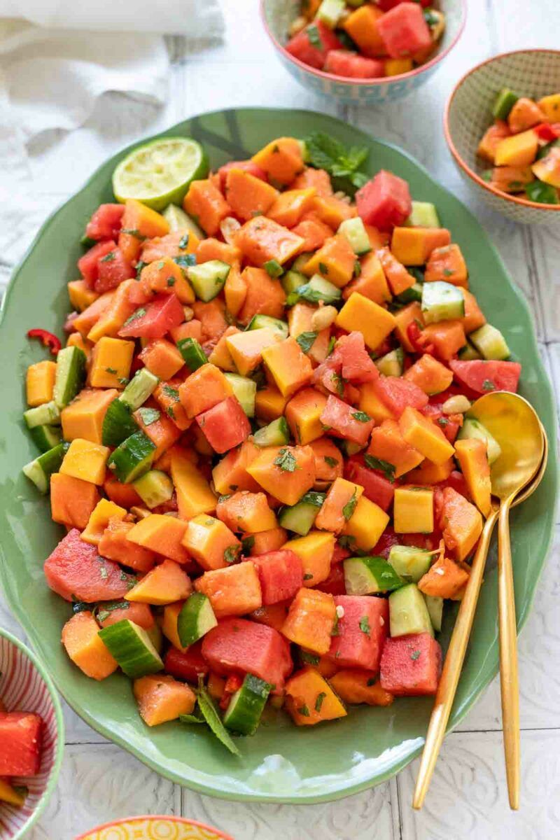 Papaya and Lime Tropical Twist