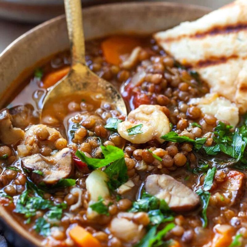 Chestnut and Lentil Stew