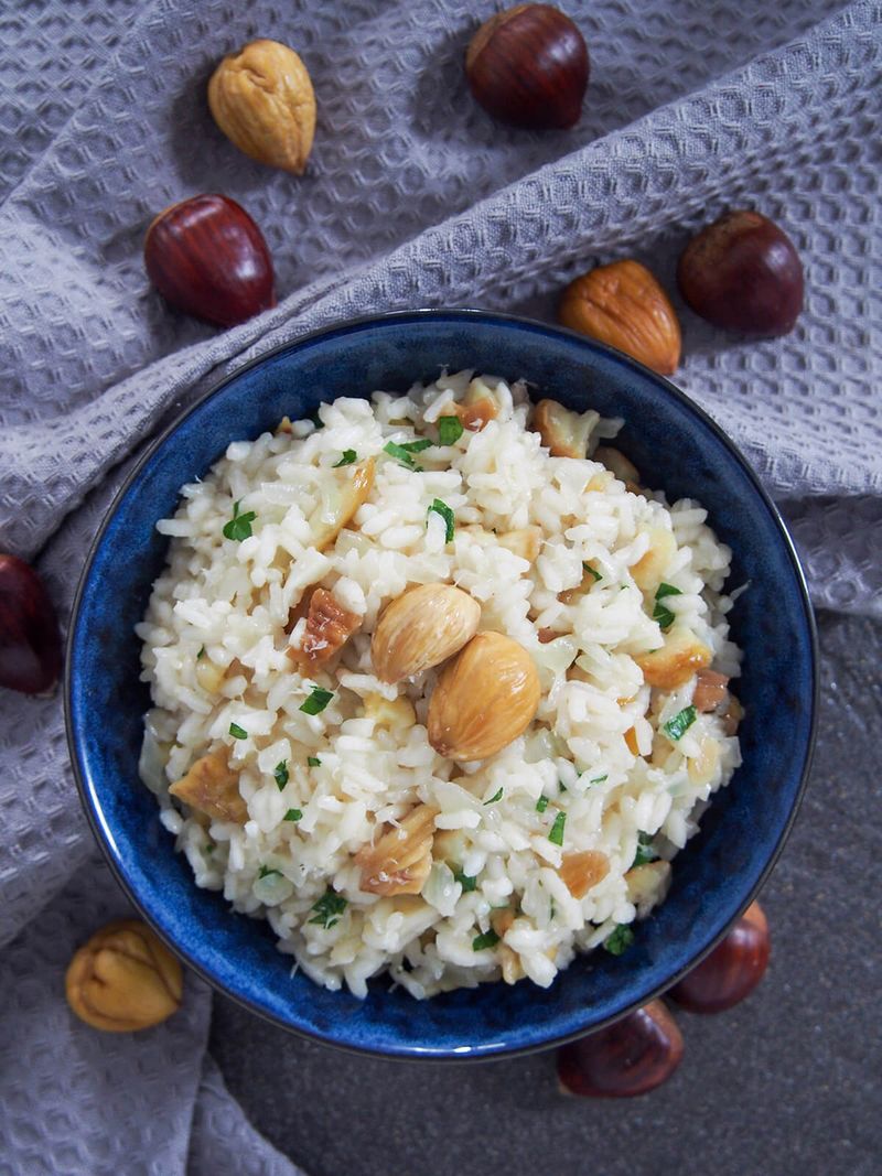Chestnut Risotto with Parmesan