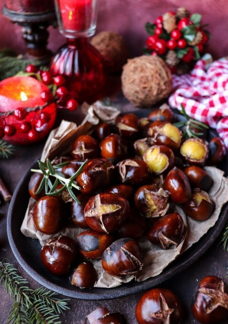 Roasted Chestnuts with Honey and Thyme
