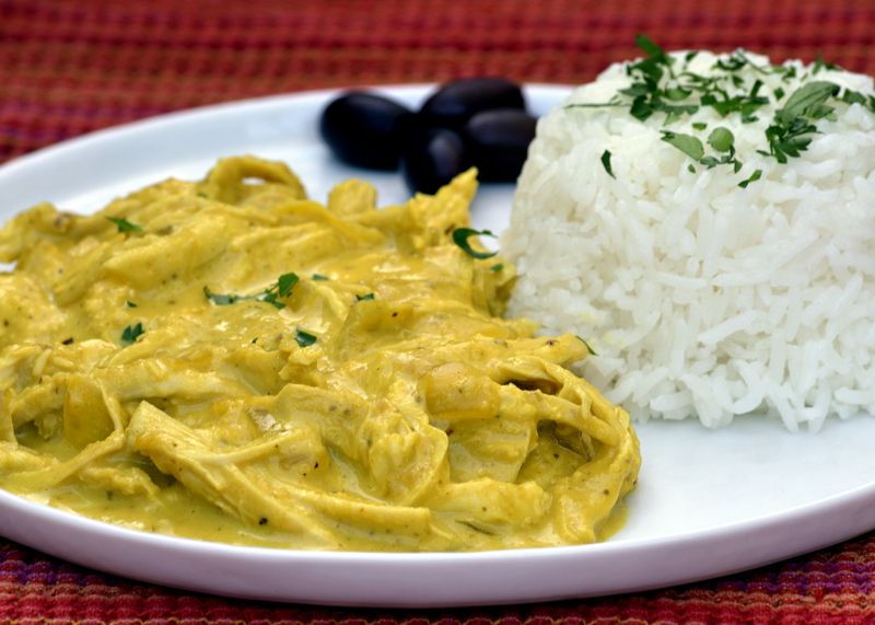 Peruvian Arroz Con Leche Chicken - Aji De Gallina