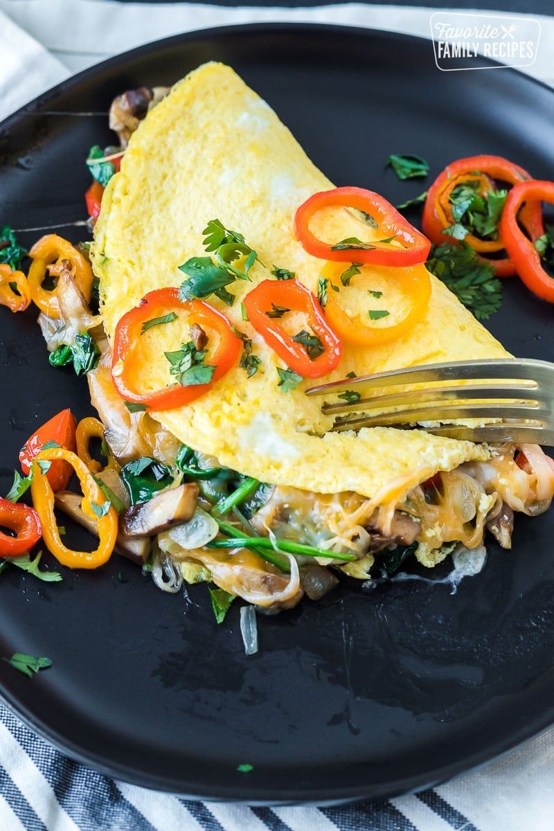 Cheese and Vegetable Omelette