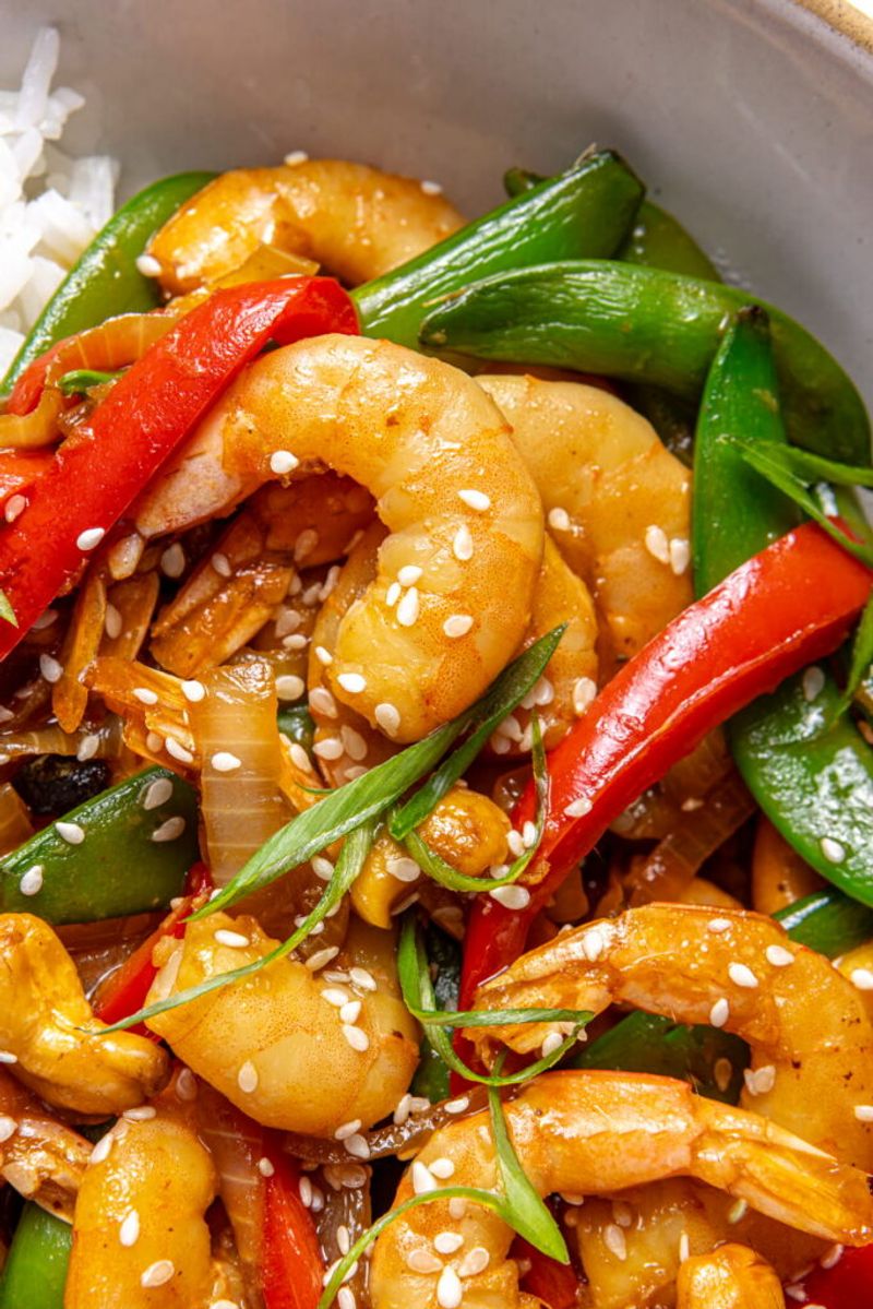 Spicy Lime Shrimp Stir-Fry
