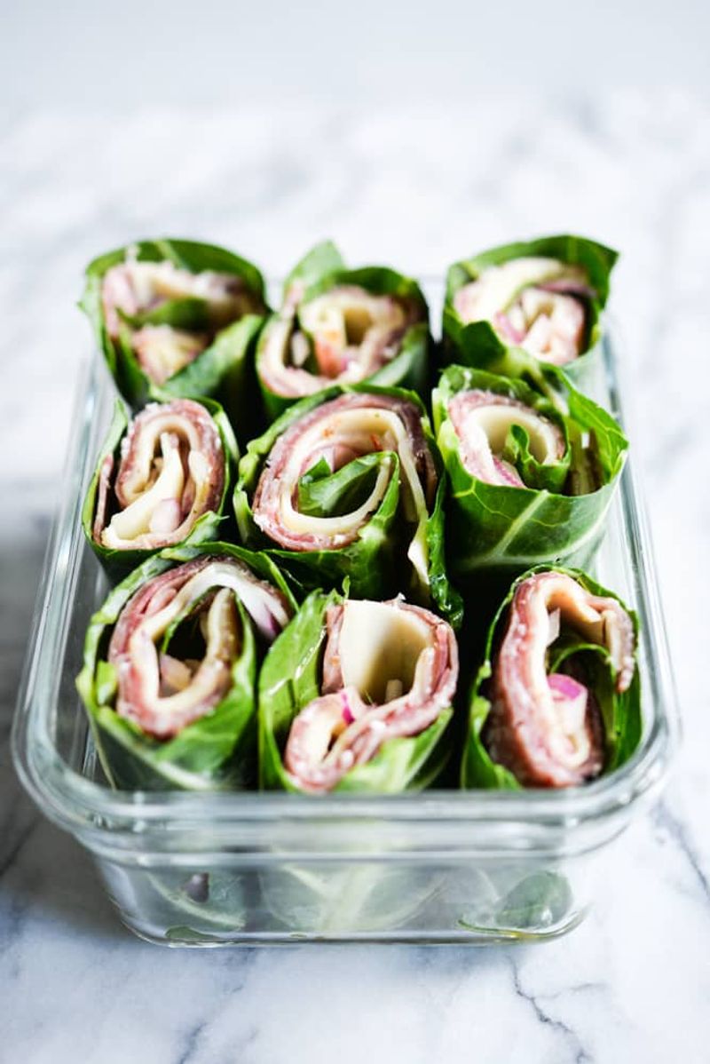 Smoked Turkey and Avocado Collard Wraps