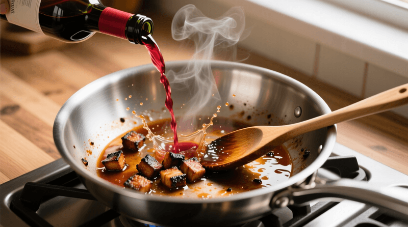 Deglazing the Pan After Searing