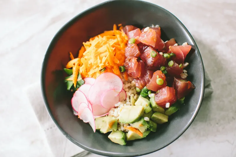 Hawaiian Poke Bowl - Tropical Ocean Meets Island Agriculture