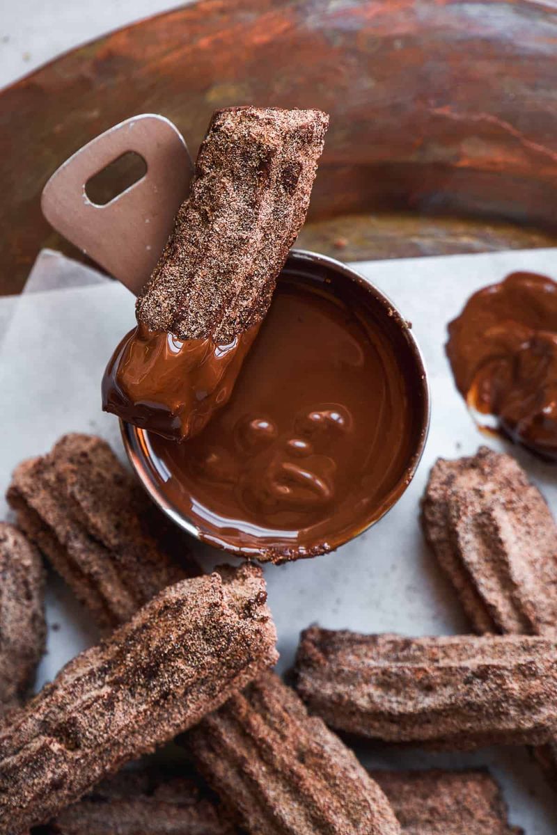 Cocoa Churros with Dipping Sauce