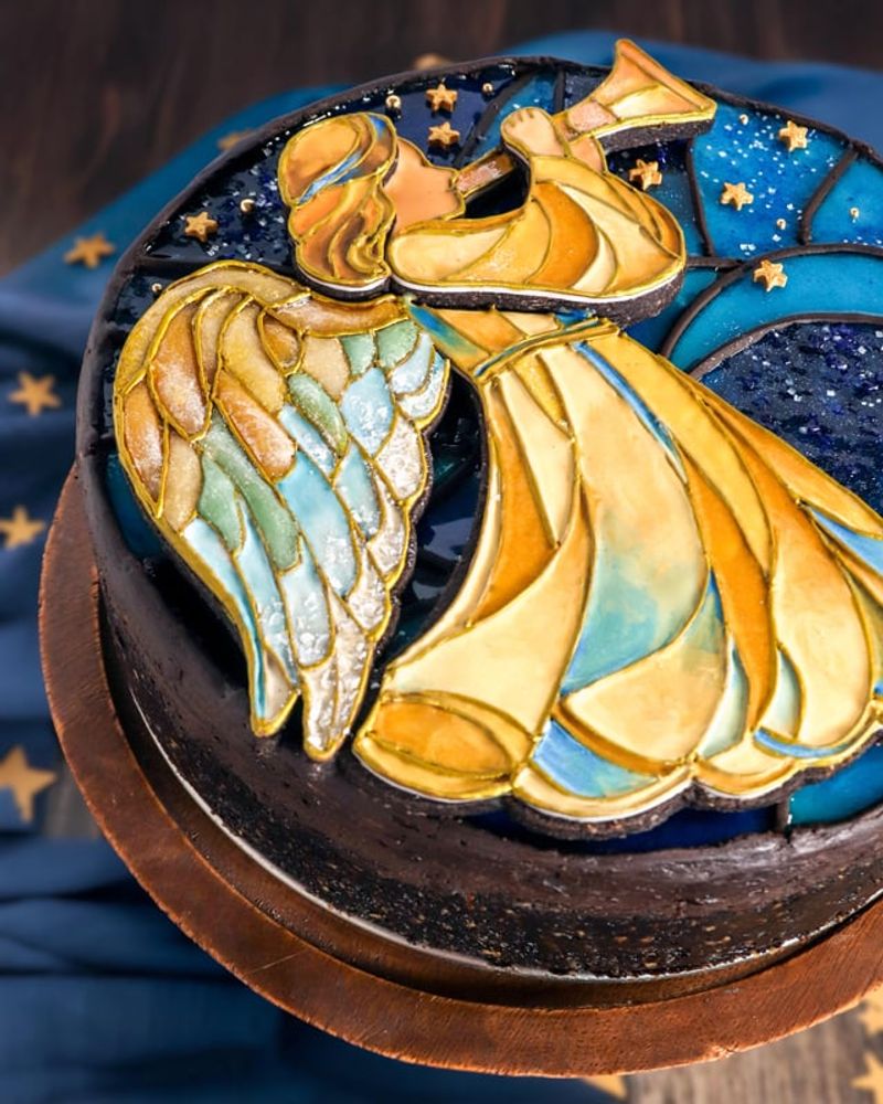 Chocolate Isomalt Stained Glass