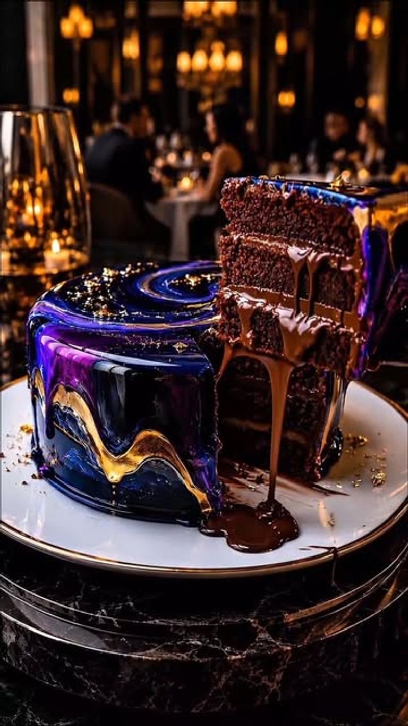 Chocolate Mirror Glaze Cake