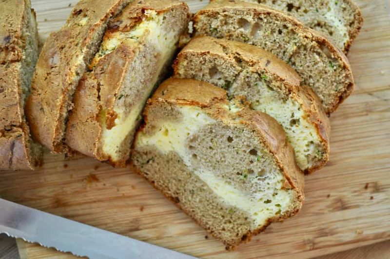 Zucchini Cheddar Swirl Bread
