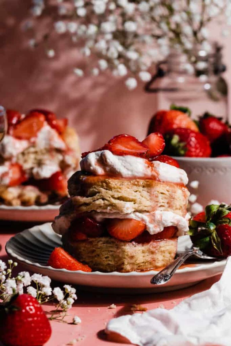 Strawberry Shortcake with Fresh Whipped Cream