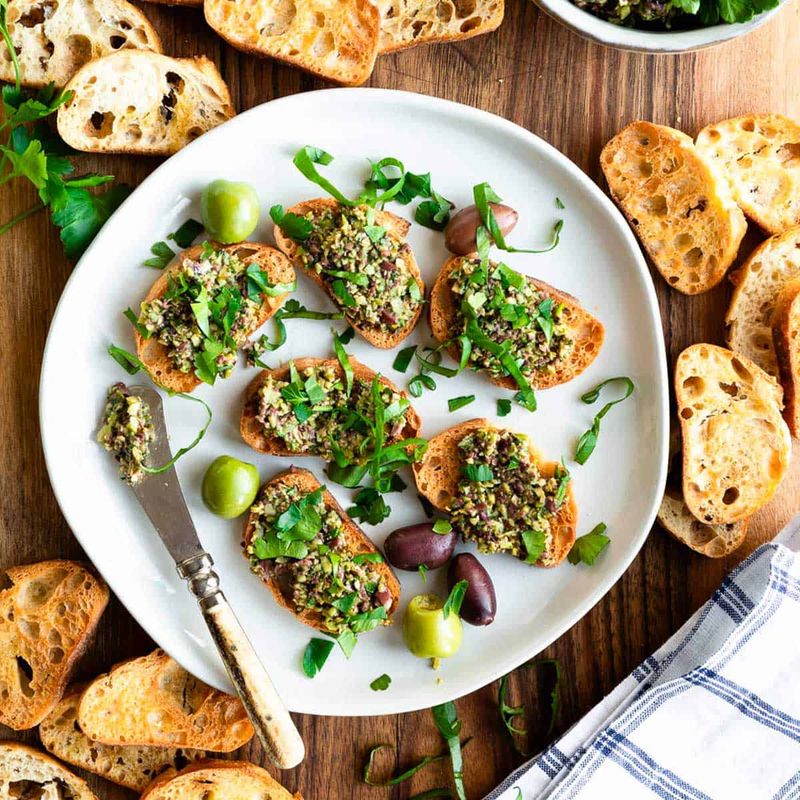 Olive Tapenade Crostini