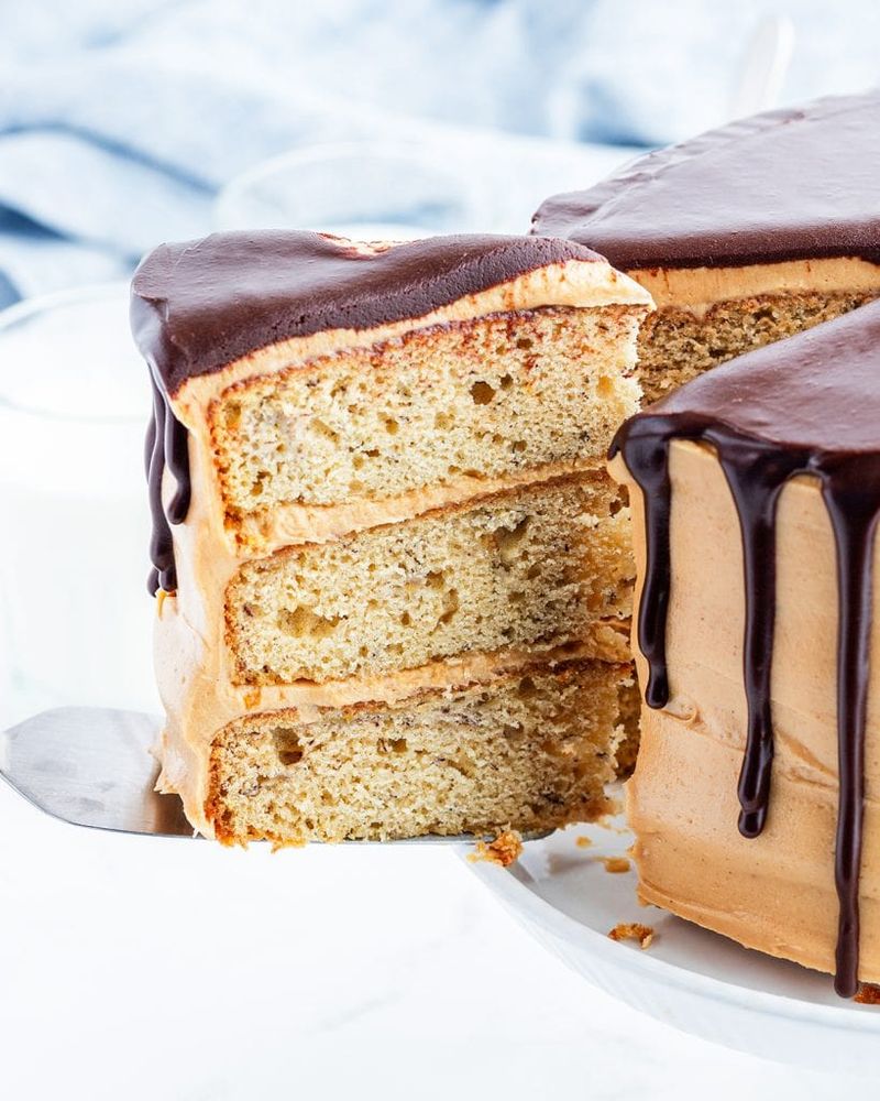 Peanut Butter Banana Cake