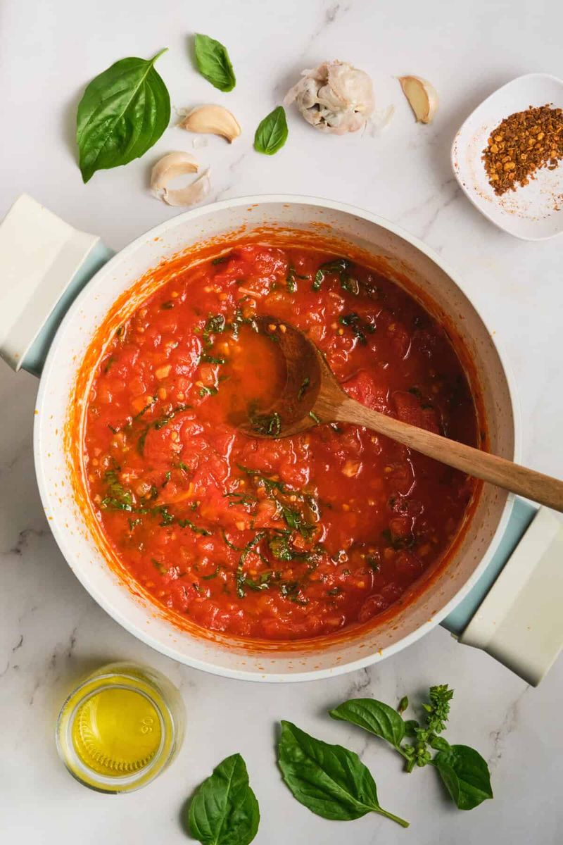 Tomato Sauce Simmering