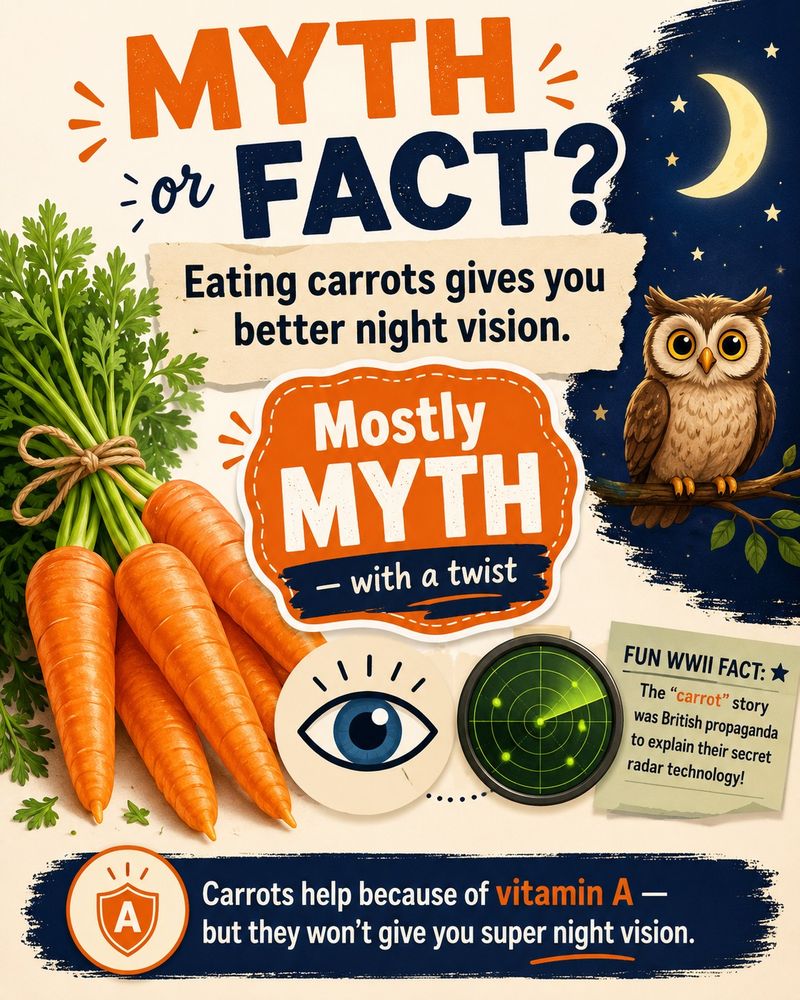 Eating Carrots Really Can Improve Your Night Vision