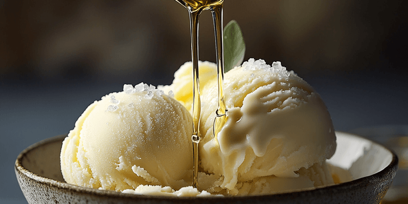 Vanilla Ice Cream and Olive Oil