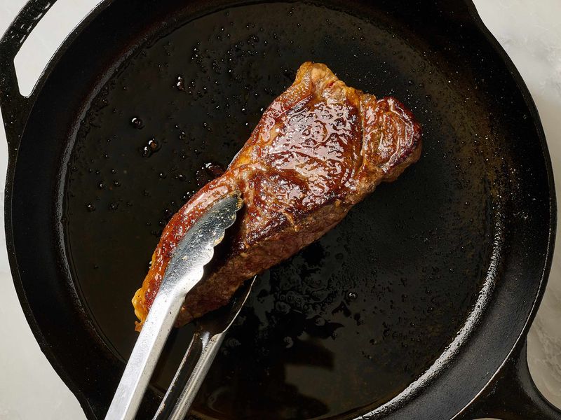 Patting Meat Dry Before Searing