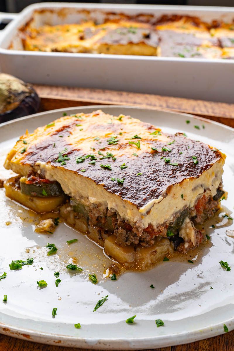Courgette and Lamb Moussaka