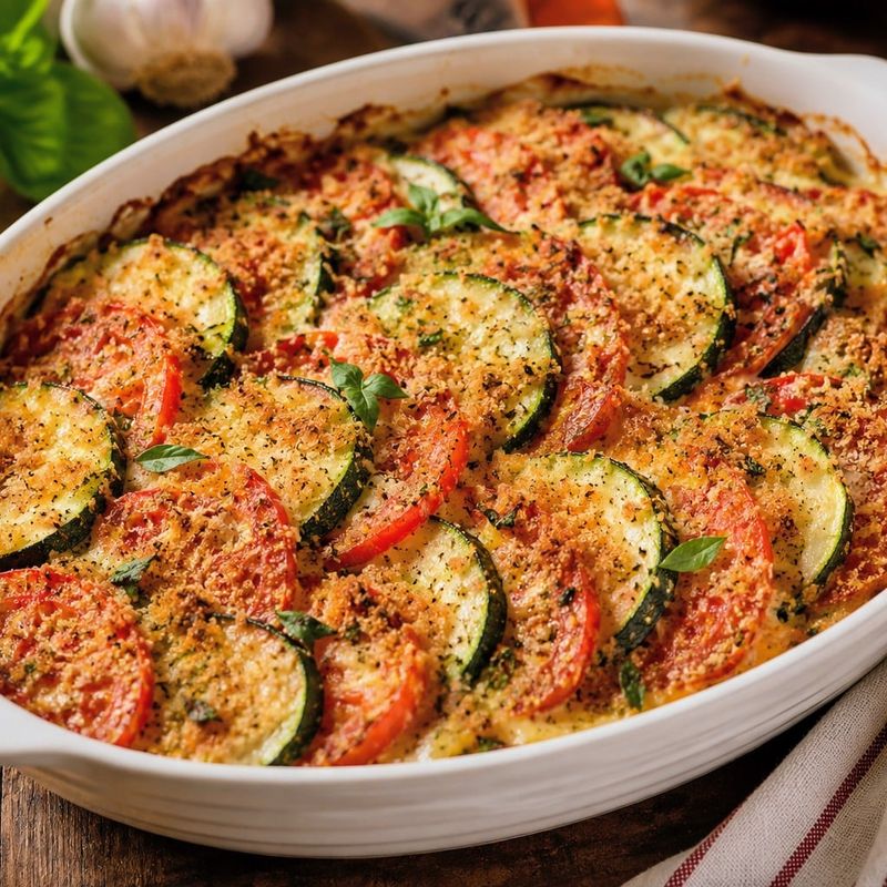 Courgette and Tomato Gratin