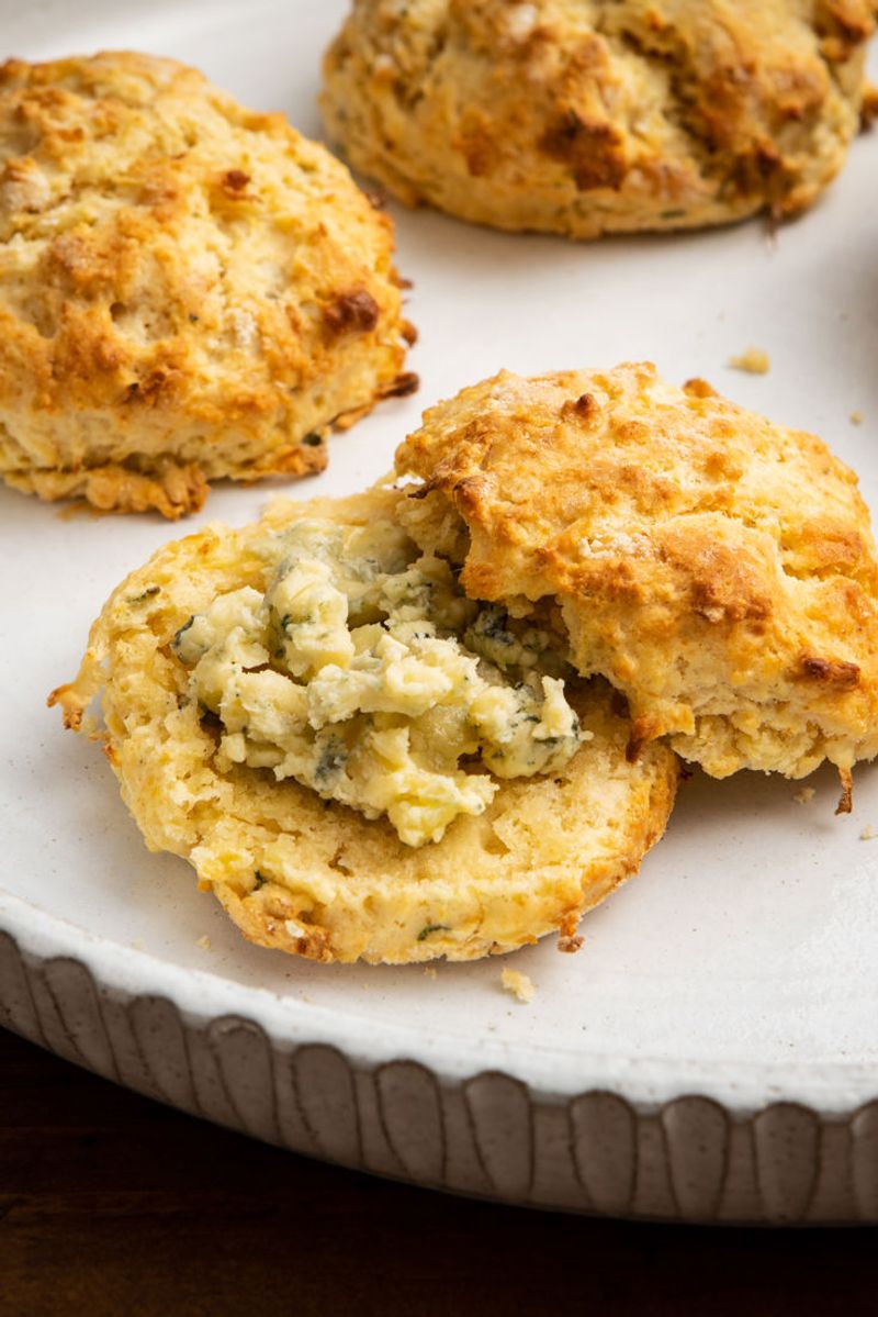 Leek and Stilton Scones