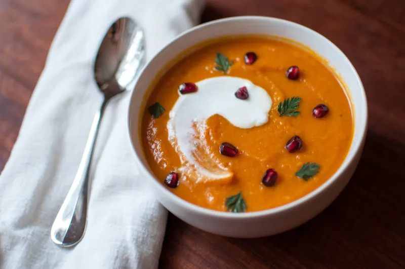 Spiced Carrot and Ginger Soup