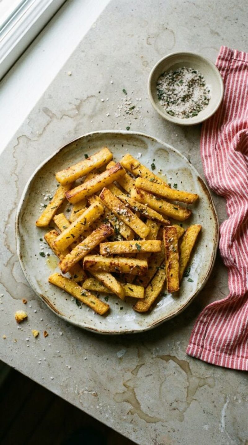 Baked Polenta Fries with Rosemary