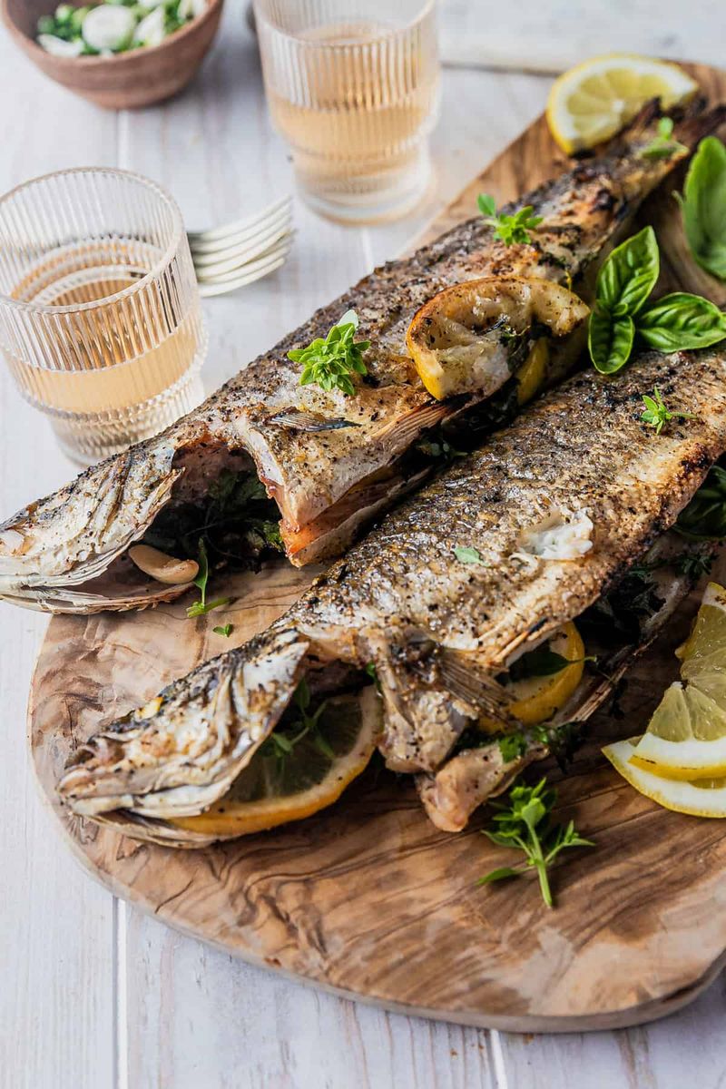 Grilled Whole Branzino