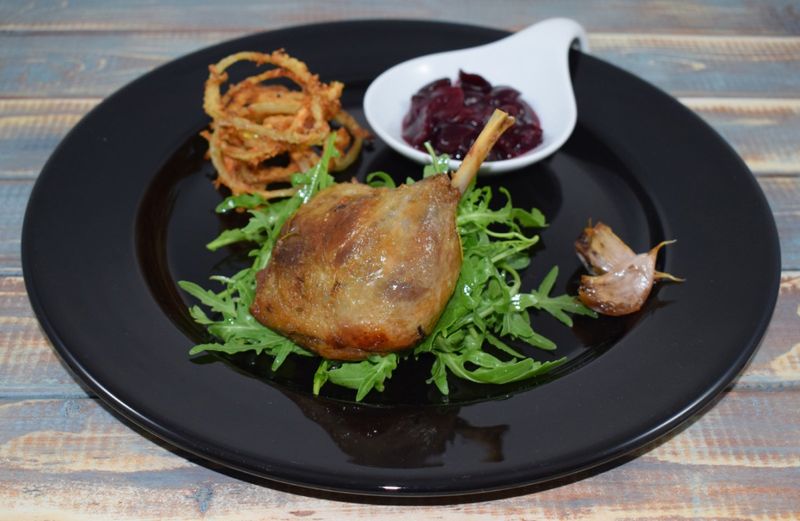 Crispy Duck Confit with Pan Drippings