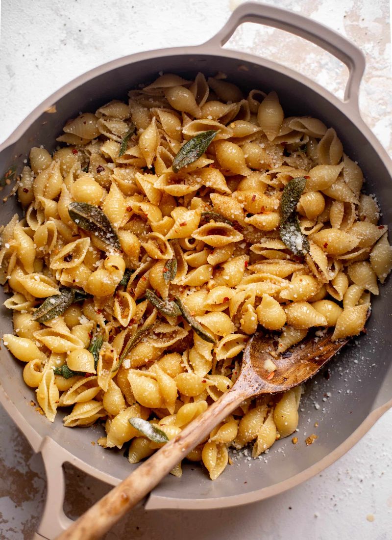 Crispy Fried Sage Butter Pasta