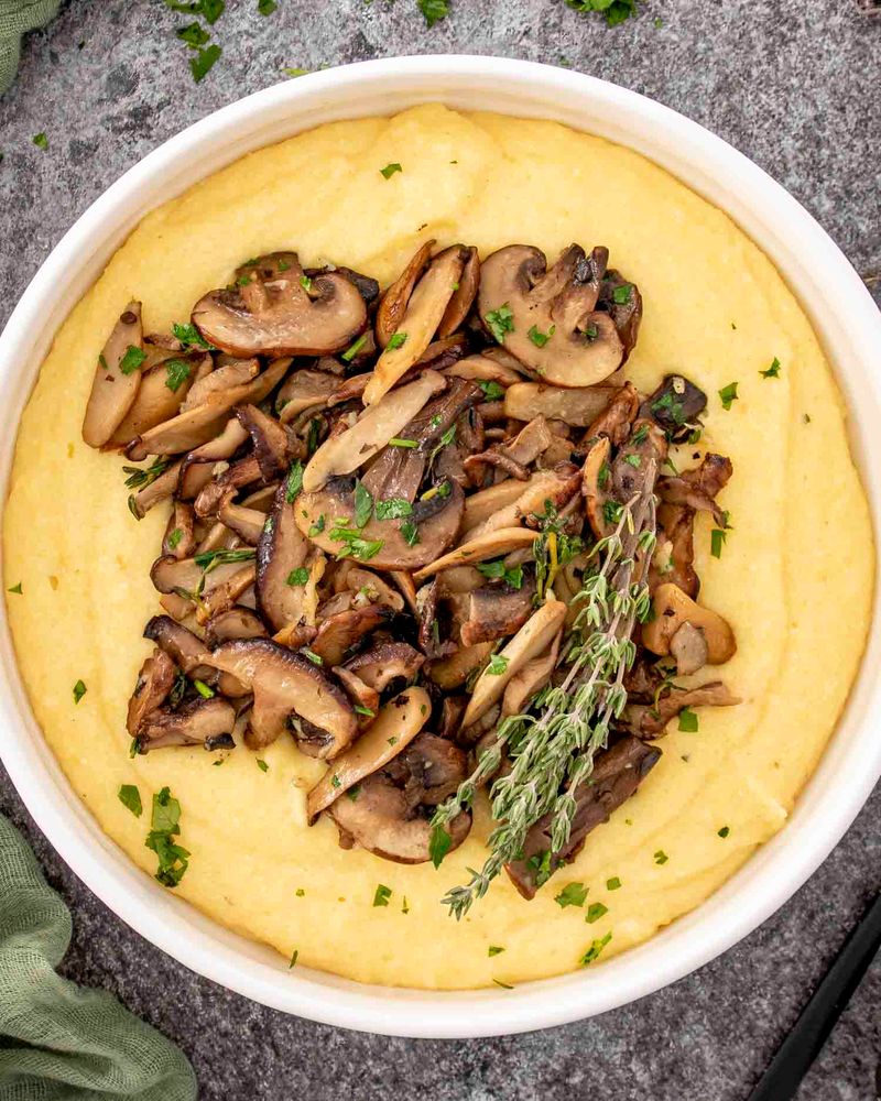 Creamy Parmesan Polenta Bowl