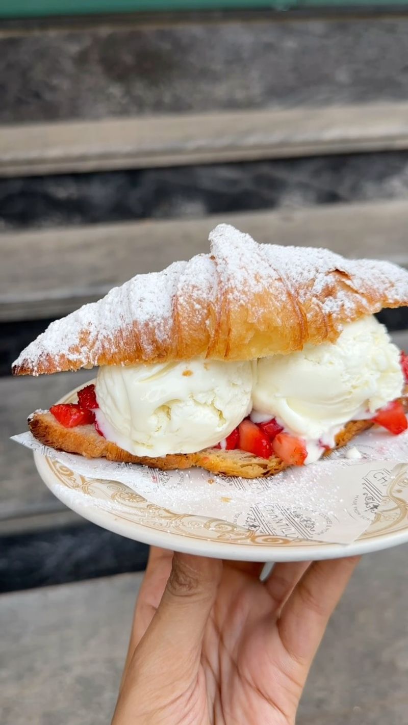 Croissant Ice Cream Sandwiches