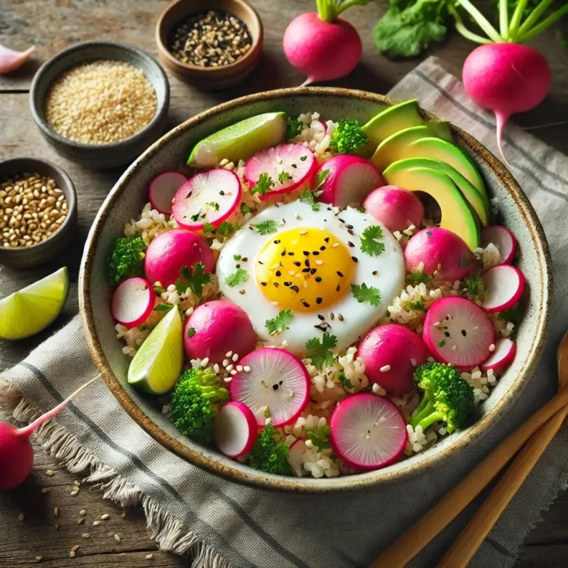 Radish and Egg Fried Rice