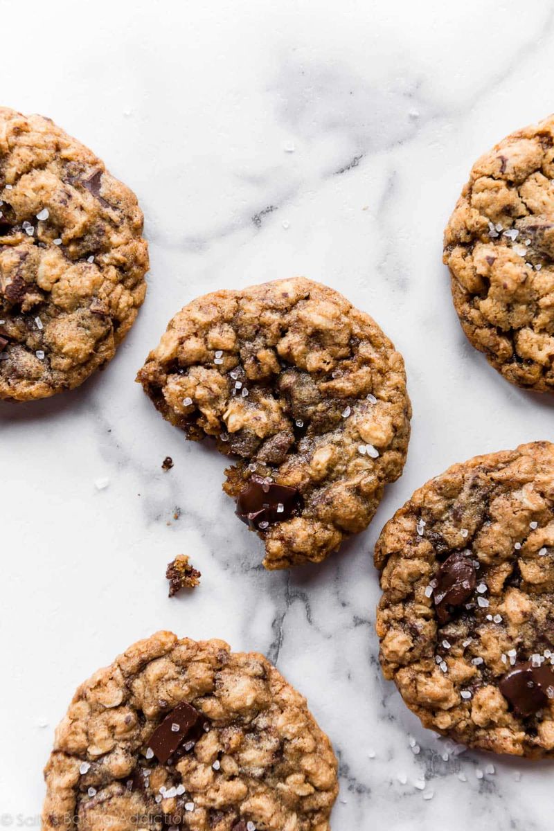 Dark Chocolate Oatmeal Cookies