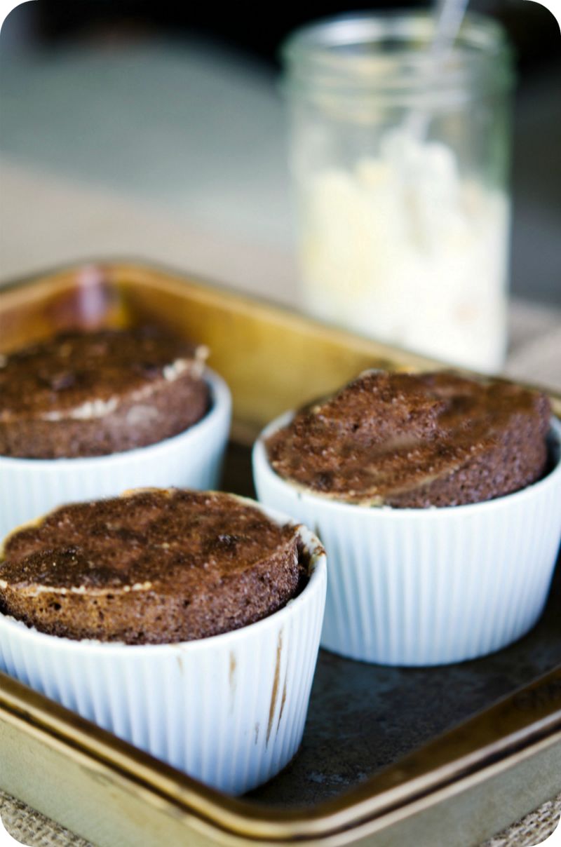 Dark Chocolate Souffles