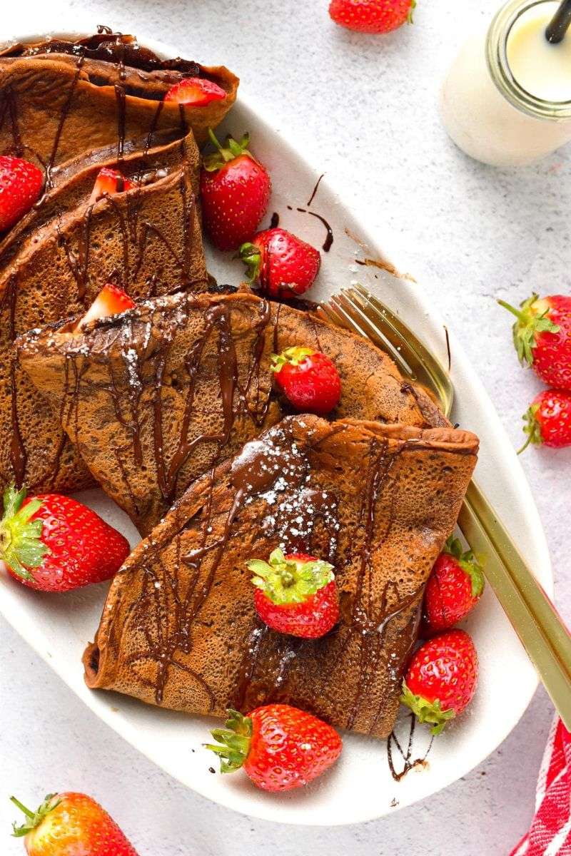 Dark Chocolate Crepes