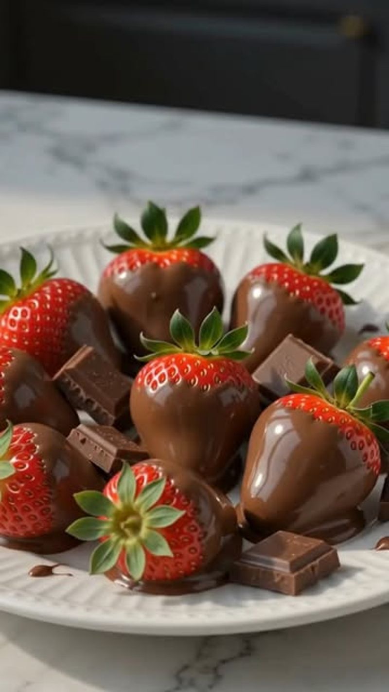 Dark Chocolate Dipped Strawberries
