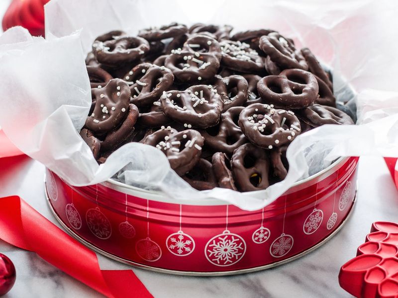 Dark Chocolate Covered Pretzels