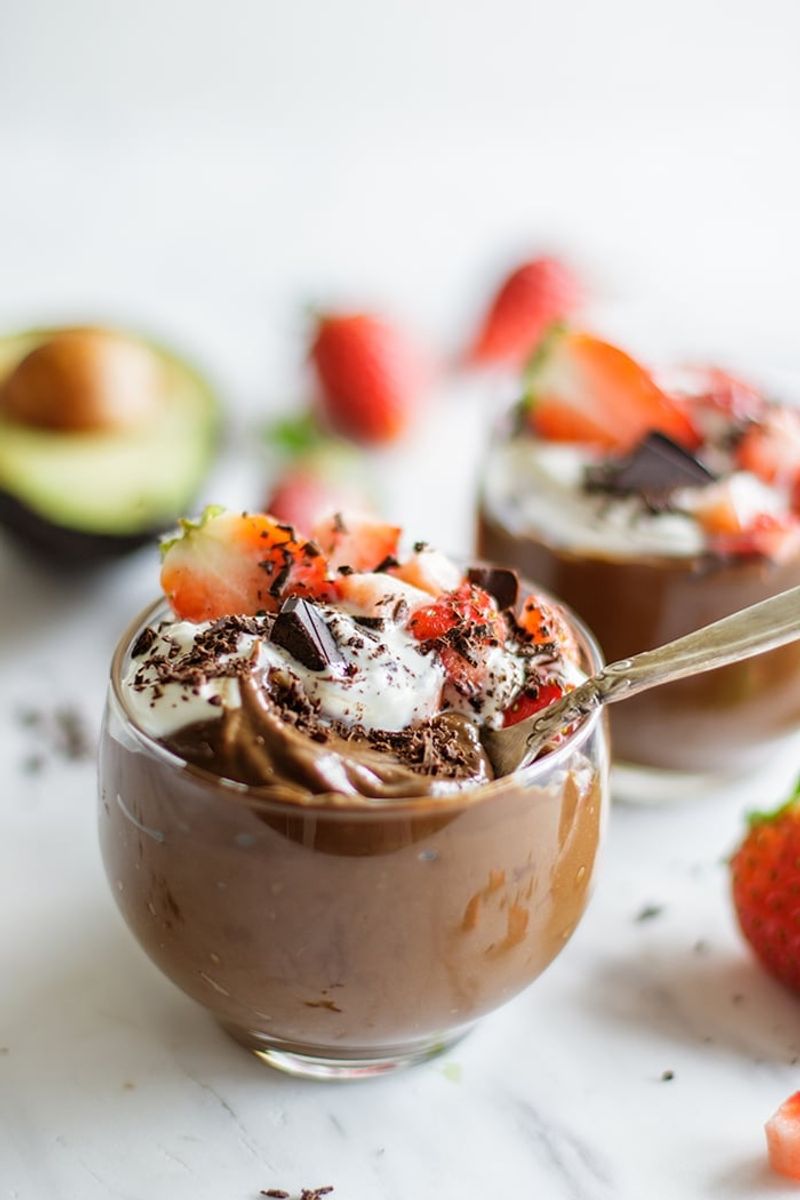 Dark Chocolate Avocado Pudding