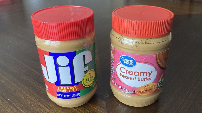 Generic Brand vs. Name Brand Peanut Butter