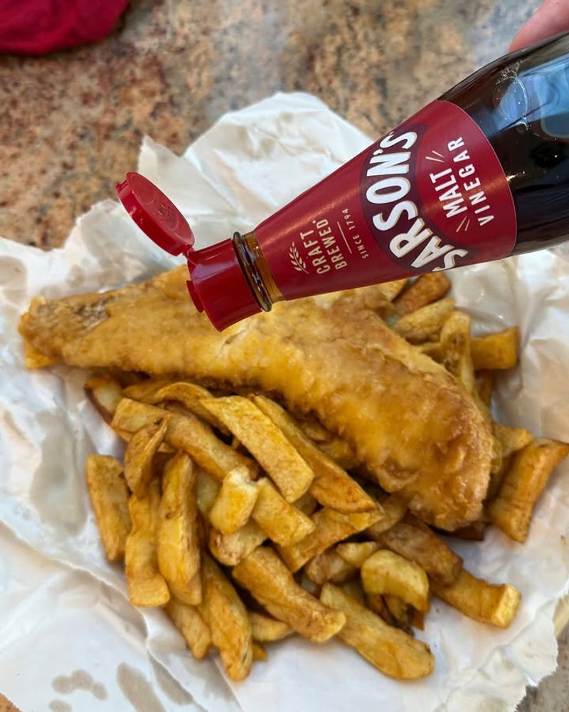 Adding Vinegar to Chips